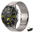 Titan/Metall Armband für Huawei Watch GT5 Pro GT4 GT3 GT2 GT2e 22mm Luxus Band