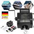 Elektrische Seilwinde 4990 KG Funk Motorwinde Bootswinde Winde Seilzug 12V NUE