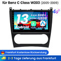 DAB+Android13 Carplay Autoradio Für Mercedes Benz C Klasse W203 CLK W209 6+128GB