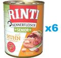 6x400 g RINTI Kennerfleisch mit Huhn Senior getreidefrei für ältere Hunde