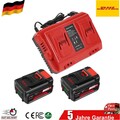 2x18V 6,0Ah Akkus+Doppelladegerät Für Einhell 18V POWER X-CHANGE alle PXC-Geräte
