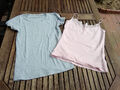 Everme Shirt Top Paket grau rosa Spitze Baumwolle Basic XS 34/36