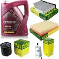 MANNOL 5L Extreme 5W-40 Motor-Öl+MANN-FILTER für Skoda Octavia Combi 1Z5 1.4