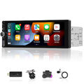 6.86" DAB+ Apple Carplay 1 Din Autoradio FM Bluetooth AUX-IN USB Type-C + Kamera