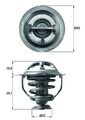 MAHLE (TX 117 95D) Thermostat, Kühlmittel für AUDI VW