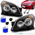 Opel Astra H Scheinwerfer RECHTS & LINKS SCHWARZ 04-09 H7/H1 +MOTOR+MARKENBIRNEN