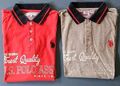 Zwei U.S. Polo Assn. Herren Poloshirts Größe L / In den Farben Rot und Grau