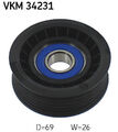 ORIGINAL SKF UMLENKROLLE FÜHRUNGSROLLE KEILRIPPENRIEMEN MERCEDES FORD VOLVO