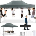 Faltpavillon 3x4,5 Wasserdicht Stabil Winterfest ohne Seitenwand,Pop-Up Pavillon