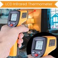 Infrarot Thermometer Temperaturmessgerät IR Pyrometer Laser Digital Thermometer