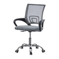 Bürostuhl ergonomisch, Schreibtischstuhl Kinder mit Netzstoff, Hellgrau A104