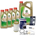 BOSCH ÖLFILTER+9 L CASTROL EDGE 0W-40 FÜR MERCEDES S-KLASSE C215 CL500+600