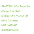 STARTECH.COM Travel A/V Adapter 3-in-1 Mini DisplayPort to VGA DVI or HDMI Conve