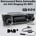 Retrosound Motor-1DAB Becker Black Design Retro Autoradio DAB+ Komplettset Radio