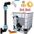 IBC Schwanenhals 3/4" Auslaufhahn Adapter Zubehör Für Container Regenwassertank