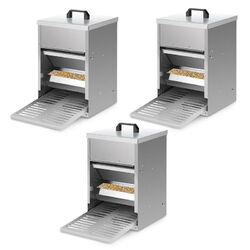 Futterautomat hühner mit Trittbrett Futterspender Futtertrog mit Deckel