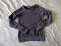 Naketano Damen Sweatshirt Gr. S, Grau, Gepunktet, Baumwolle, Polyester