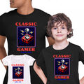  T-Shirt klassisch Gamer since 1990 Retro Spiel 80er Jahre Sammlung lustiges Geschenk Top Weihnachten