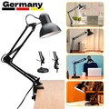 Retro Schreibtischlampe E27 Arbeitslampe Gelenkarm Leselampe Tischlampe + CLIP
