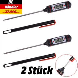 2x Bratenthermometer Fleischthermometer Digital Grill BBQ Fleisch Thermometer