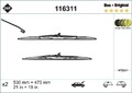 SWF Wischerblatt das Original (2x) vorne für ALFA ROMEO AUDI KIA NISSAN 1163