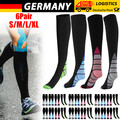 6Paar Kompressionsstrümpfe Stützstrümpfe Reisestrümpfe Sport Kniestrümpfe Unisex