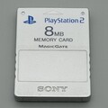 Original Sony Playstation 2 PS2 Memory Card - 8 MB Magic Gate - Silber / Silver