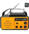 Solar Handkurbel Radio mit 8000mAh/ SOS Signal / Outdoor / Powerbank in orange