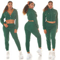 Jogginganzug Sportanzug 2-Teiler Damen Fitness Cord Set Musthave Blogger S...XL
