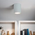 Deckenspot Weiß E27 Ø 9 cm Metall Modern Deckenlampe Küche Flur Beleuchtung