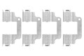 BOSCH Zubehörsatz, Scheibenbremsbelag 1 987 474 464 für FORD LAND ROVER