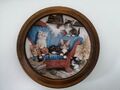Kahla Porzellan Wandteller "Auf dem Sofa" Katzenkinder limitiert mit Holzrahmen