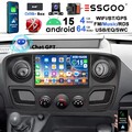 DAB+ Android15 Autoradio GPS Für Renault Master Opel Movano B Chat GPT 4+64G DVR