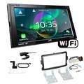 JVC Autoradio WiFi Apple CarPlay Android für Dacia Logan ab 2013 piano black