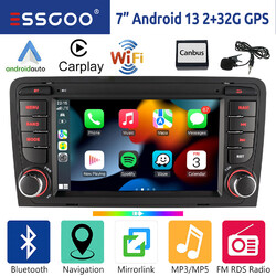 32G Carplay Android 13 Autoradio GPS Navi RDS BT EQ USB Für Audi A3 S3 RS3 8P 8V