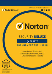 NORTON Security Deluxe 2024 5 Geräte 5 PC/Mac/Android 2023 Internet Security KEY5 MINUTEN VERSAND/ NUR FÜR EUROPA / RECHNUNG inkl.MwSt