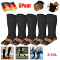 5-Paar Damen Herren Kompressionsstrümpfe Stützstrümpfe Sports Kompressionssocken