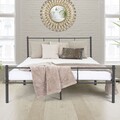 Metallbett Bettgestell Stahl Schlafzimmerbett Lattenrost Anthrazit 160x200 cm