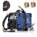 Schweißgerät Schutzgas Fülldraht MIG MAG MMA MIG-180 mini Inverter +Draht + Helm