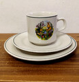 Hillary & Bros. original Oster Gedeck Osterhase Kuchenteller Tasse Untertasse