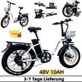 NEW E-Bike,Drvetion CT20 Klapprad Elektrofahrrad 20Zoll E-Bike Mountain 48V 10AH