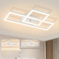 GBLY 20W LED-Deckenleuchte 3000K Deckenlampe Schwarz/Weiß Wohnzimmer Küche