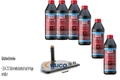 6 L Liqui Moly 8100 Getriebeöl VAICO Getriebefilter für Audi Q5 3.0 TDI