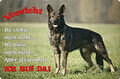 Deutscher SCHÄFERHUND - A4 Metall Warnschild Hundeschild Alu SCHILD - DSH 32 T2