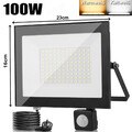 LED Fluter Außen Strahler mit Bewegungsmelder Stecker 10W 20W 30W 50W 100W 200W