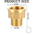 AG auf IG Reduktion Reduzierung Gewindefitting Messing 1'' 1/2'' 3/4'' 3/8''
