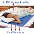 Selbstkühlende Kühlmatte Gel-Kühlkissen Matratze Topper Autositz Bett Sofa 100CM