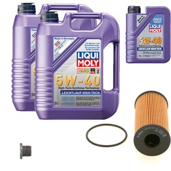 BOSCH Ölfilter 11L Liqui Moly Leichtlauf High Tech 5W-40 für Renault Nissan