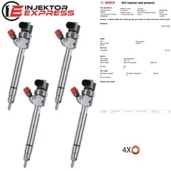4x 0445110070 Einspritzdüse Injektor VITO V-KLASSE SPRINTER A6110700887Bosch Prüfprotokoll DCI700! KOSTENLOSER VERSAND!