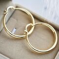 Damen Frauen Ohrringe Edelstahl Gold Ohrhänger Creolen Ohrschmuck Schmuck Neu